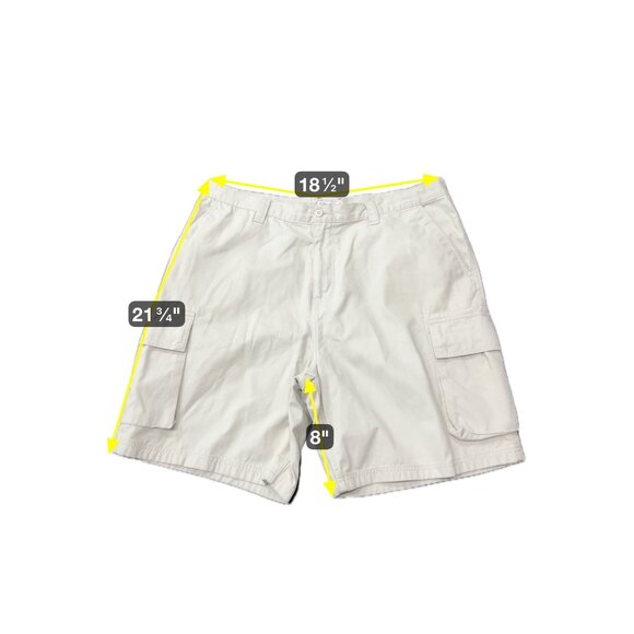 Covington Mens Beige Cargo Shorts With Pockets Size 42 Cotton - Picture 6 of 9